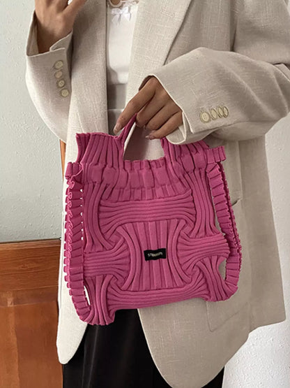 Lightweight Knitted Backpack Bag