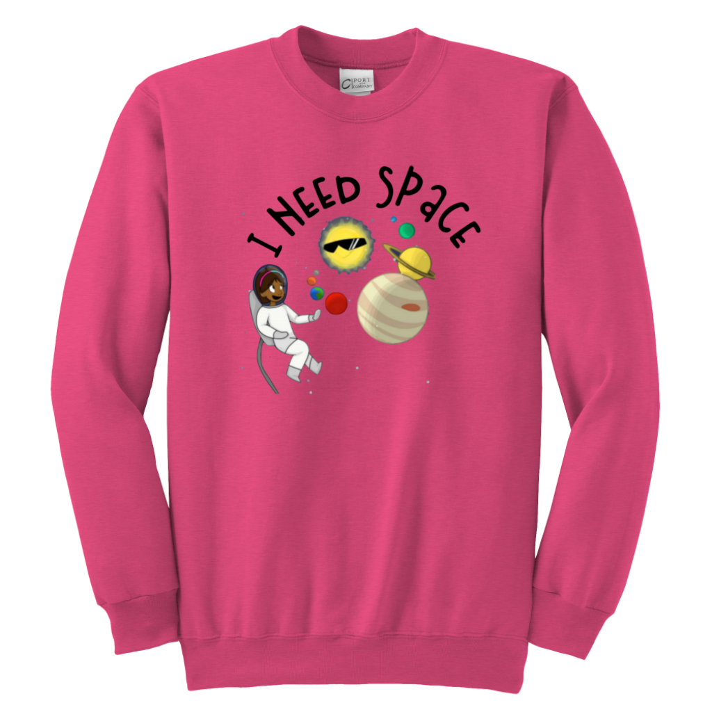 I Need Space Kids & Youth Sweatshirt - MONLANE