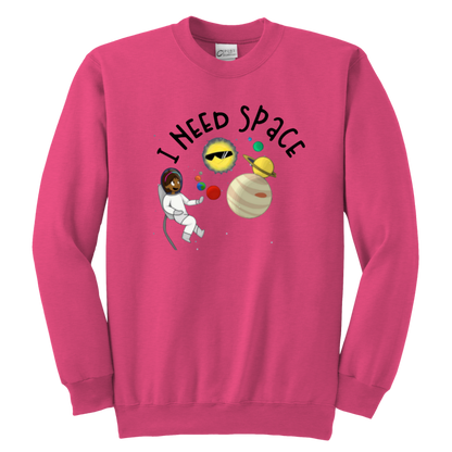 I Need Space Kids & Youth Sweatshirt - MONLANE