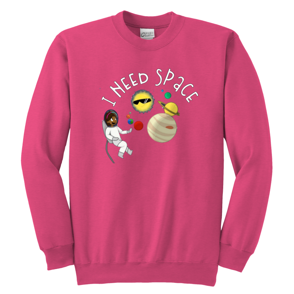 I Need Space Kids & Youth Sweatshirt - MONLANE