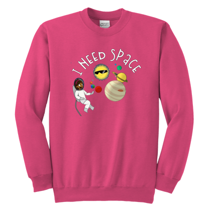 I Need Space Kids & Youth Sweatshirt - MONLANE