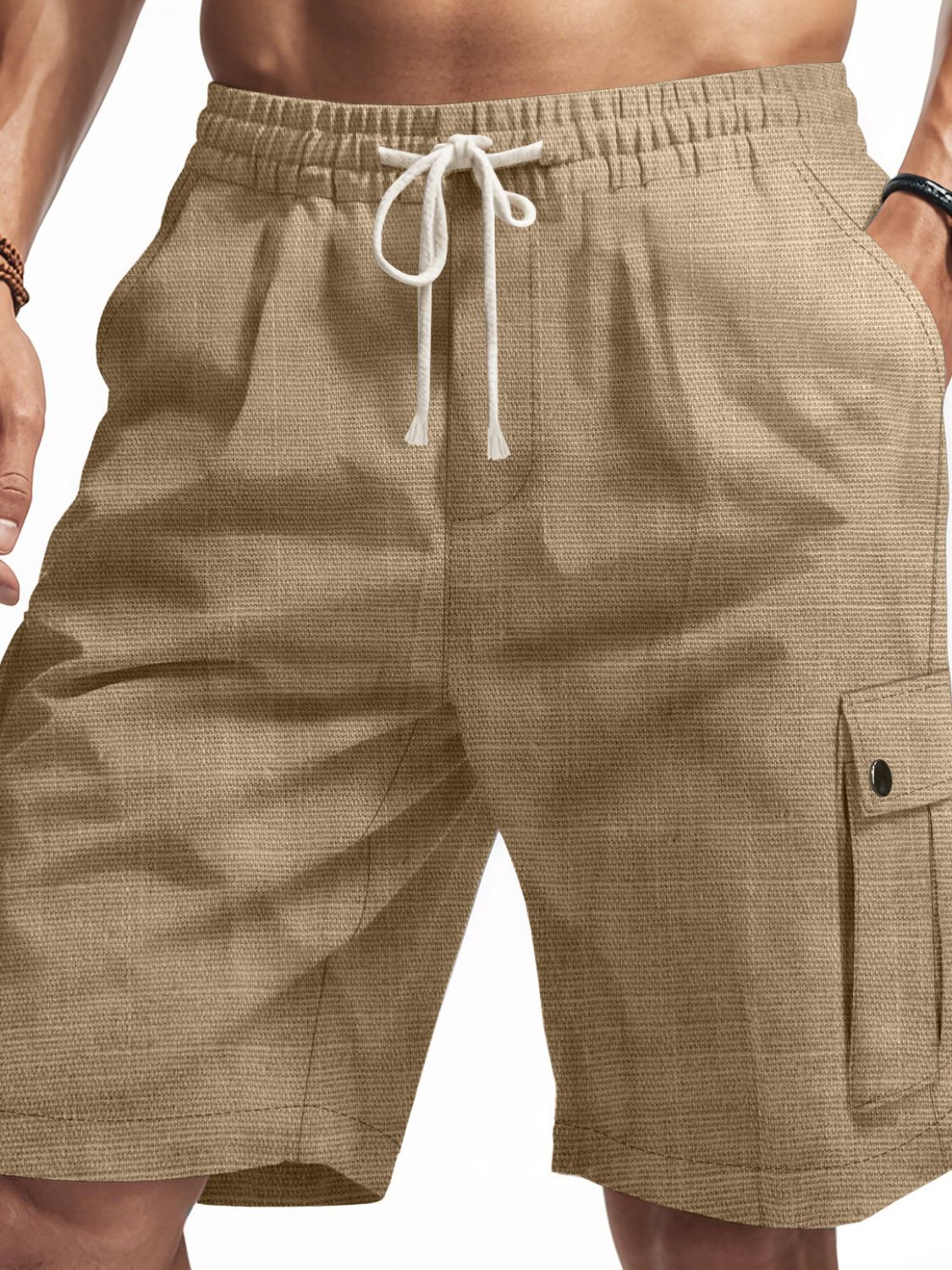 Men's Full Size Drawstring Shorts with Pockets