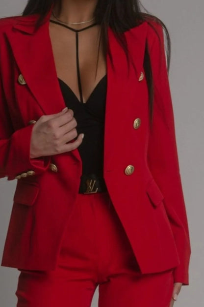 Plus Size Long Sleeve Blaze Pants Set