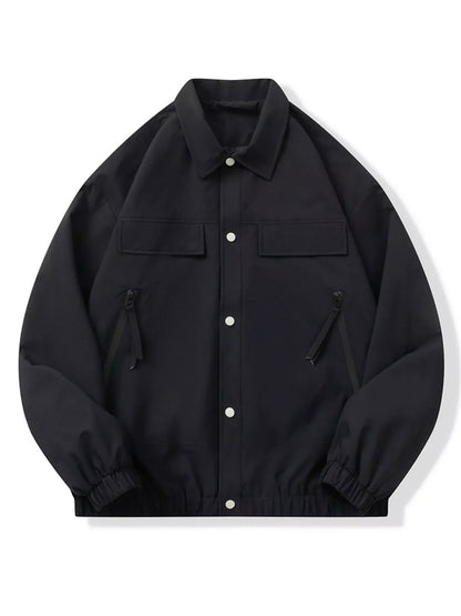 Men's Full Size Snap Down Jacket