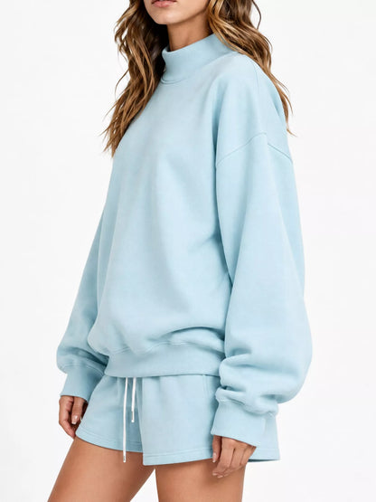Plus Size Oversized Dropped-Shoulder Sweatshirt, 13 Colors