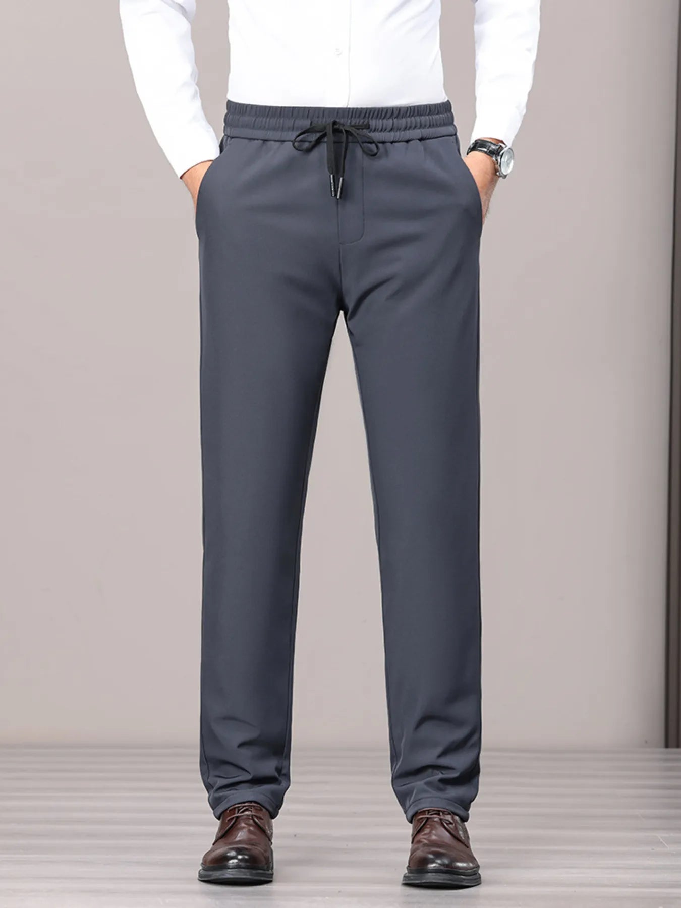 Plus Size Casual Drawstring Elastic Waist Pants