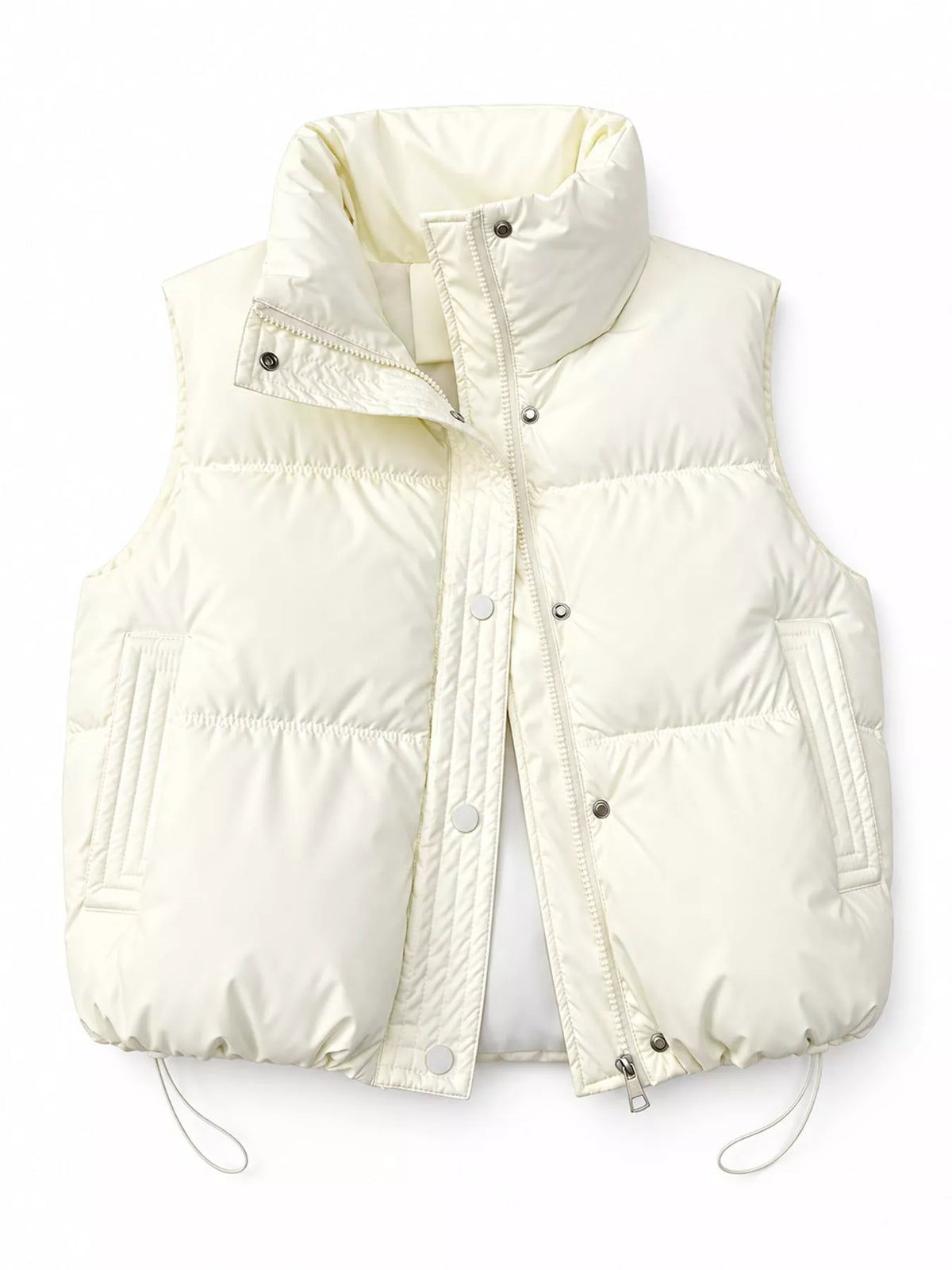 Lined puffer vest, view 11