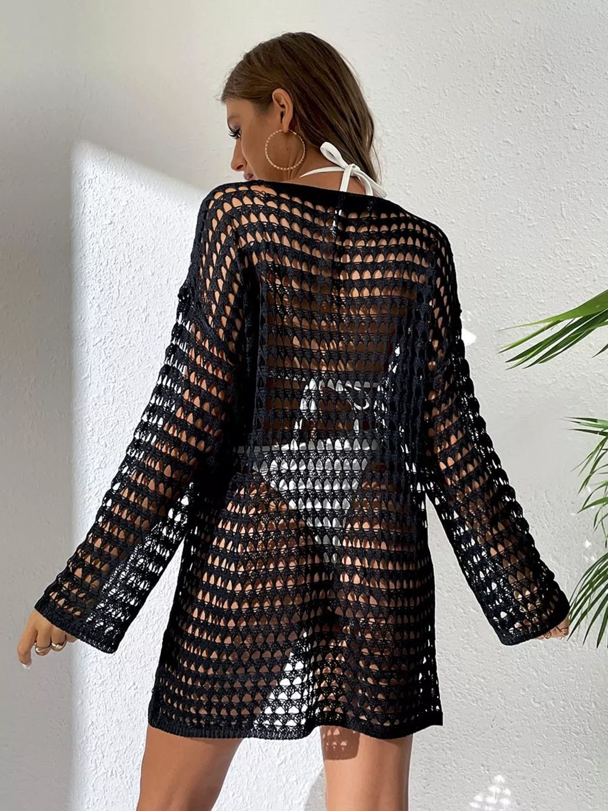 Crochet cover-up top, view 13