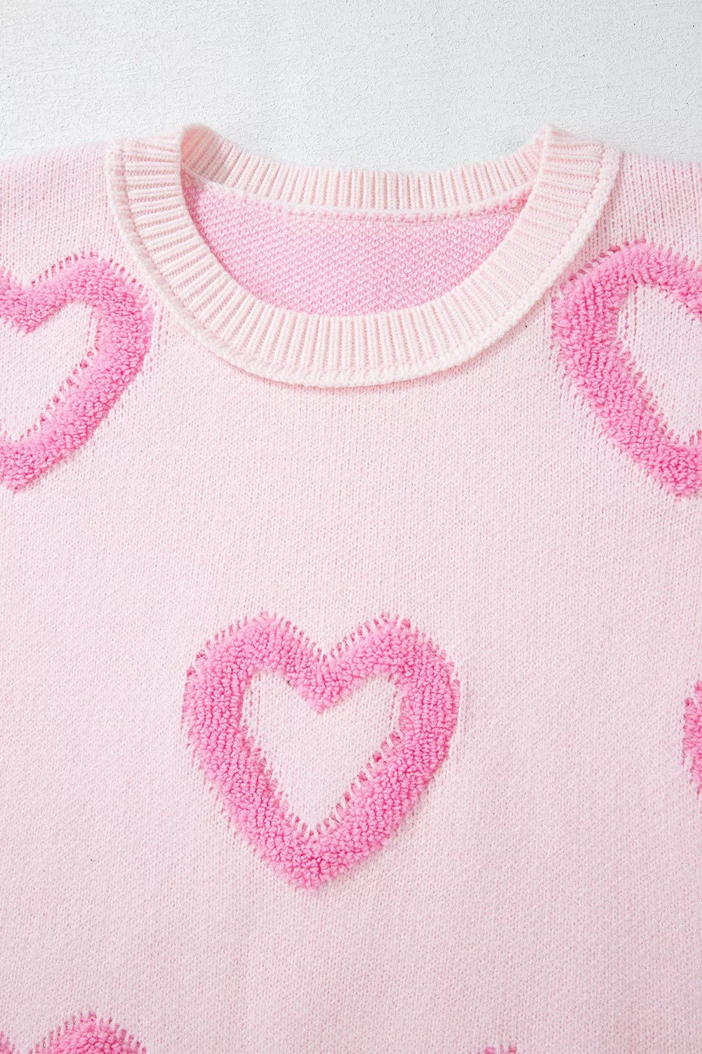 Heart Shape Bubble Sleeve Baggy Sweater