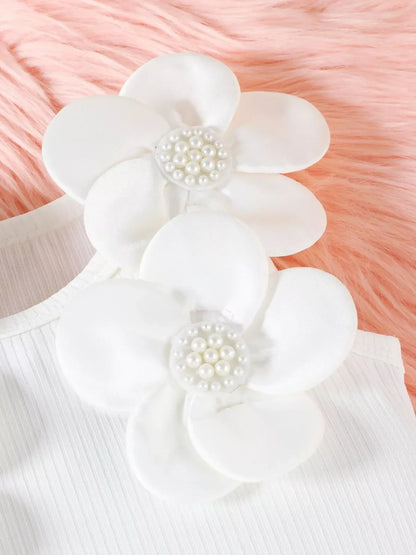 Children's Floral Top & Bow Skirt Set