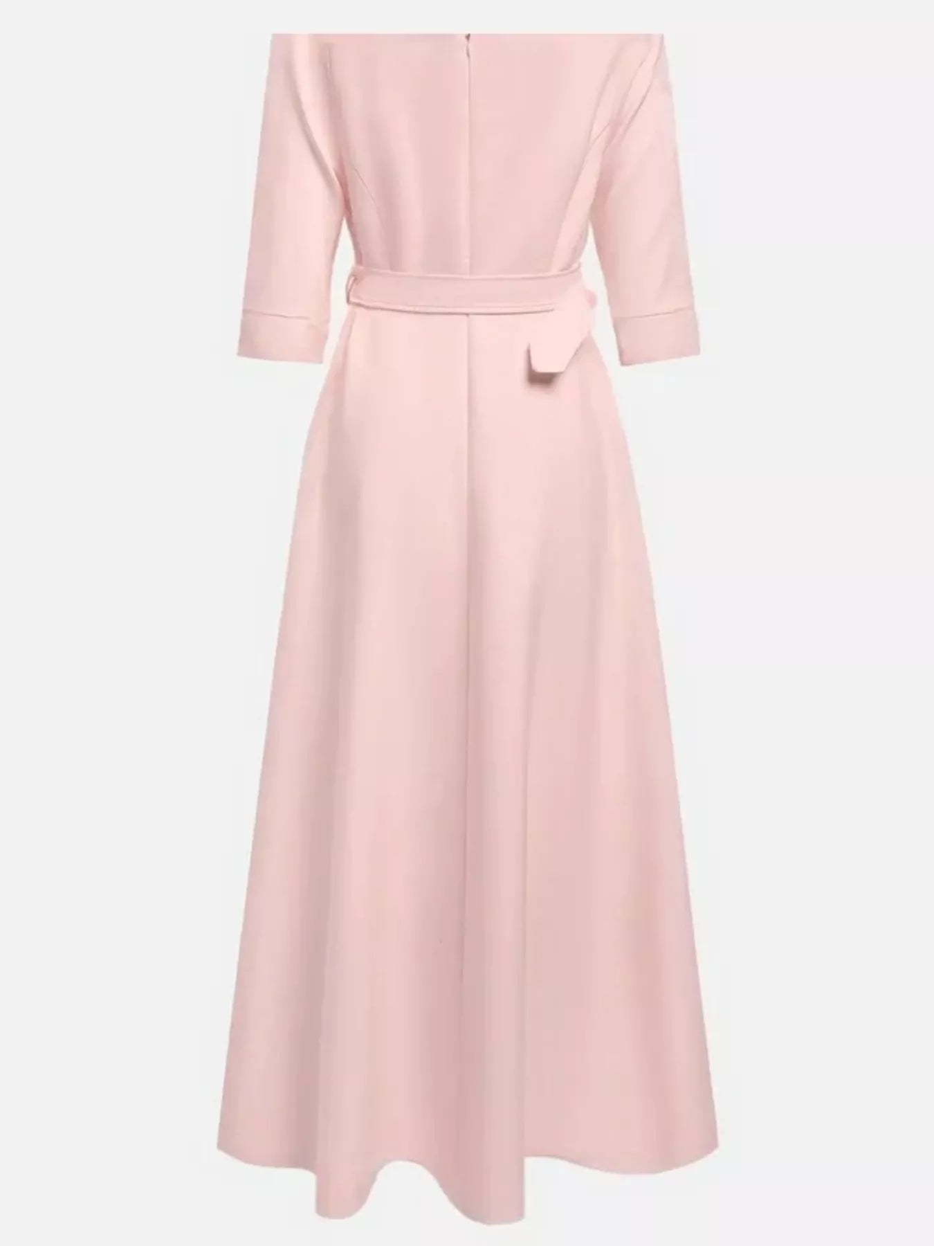 Elegant Off-Shoulder Belted Maxi Dress