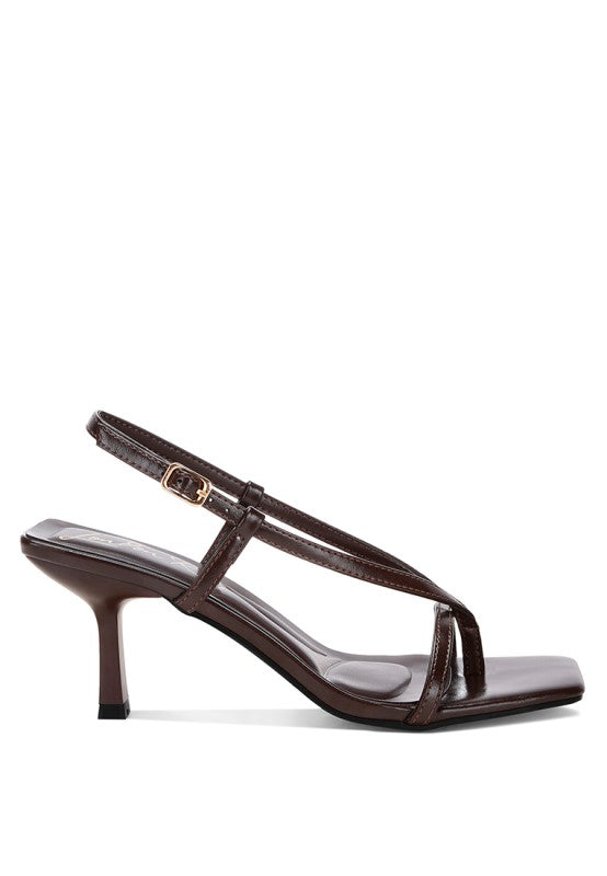 Slingback thong stiletto sandals, view 14