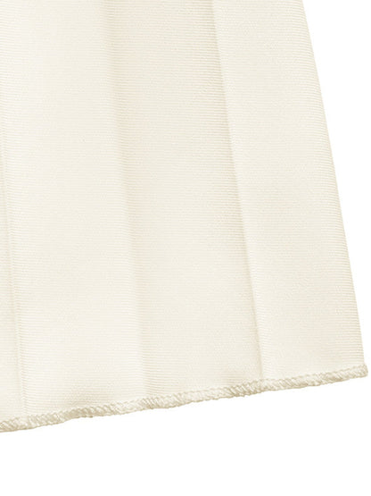Sleeveless Vest and Pleated Maxi Skirt Set