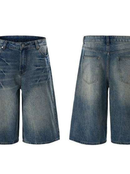 Men's Wash Relaxed Fit Denim Shorts