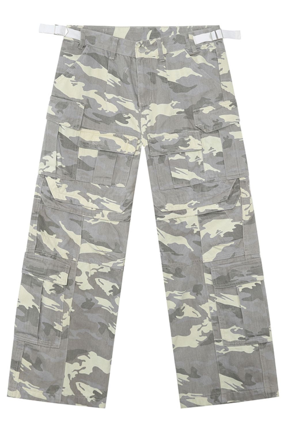 Camouflage Straight Cargo Jeans