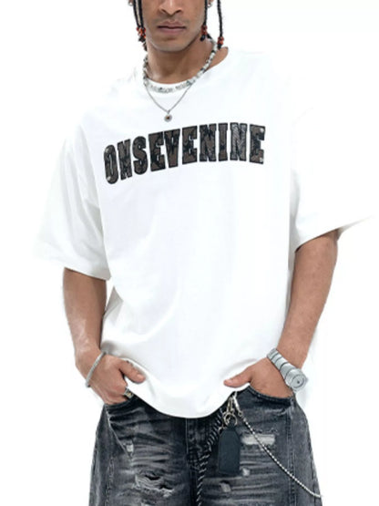 Men's Letter Oversized T-Shirt