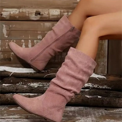Size Zip Slouchy Boots