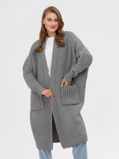 Open Front Long Sleeve Cardigan