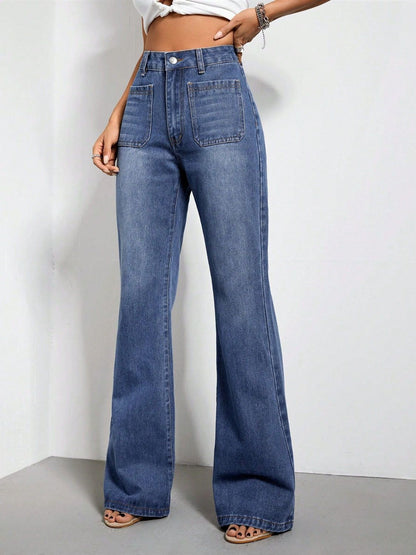 High Waist Bootcut Jeans