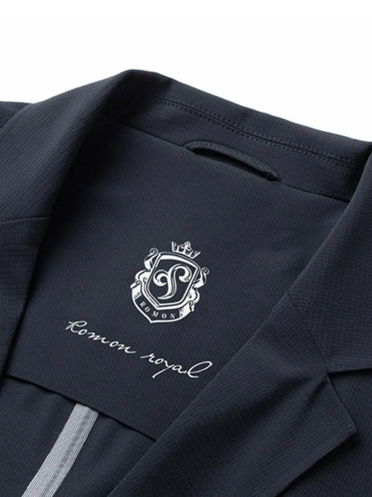 Men's Lapel Collar Long Sleeve Blazer