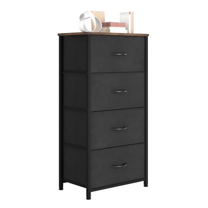 4 Drawer Dresser with Durable Steel Frame & Handles