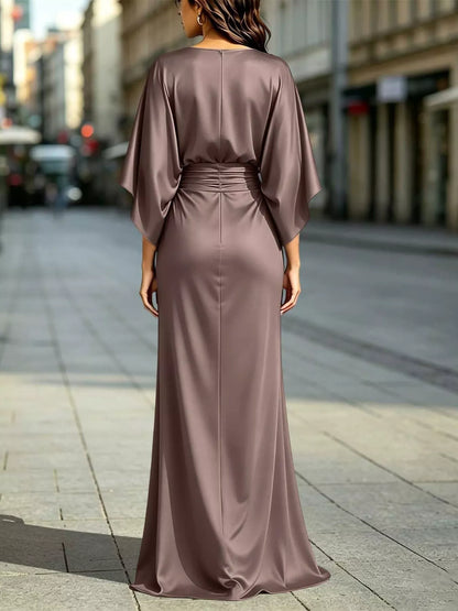 Ruched waist maxi dress, view 4