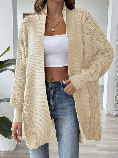 Oversized Knit Open Front Cardigan