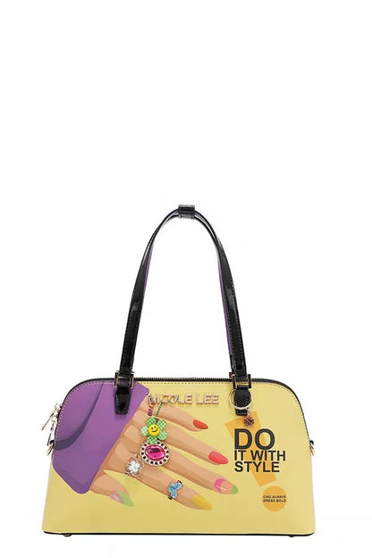 Nail Polish Dome Shoulder Bag
