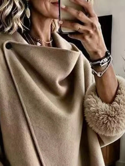 Faux fur cuff jacket, view 8