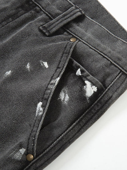 Contrast Washed Bootcut Jeans