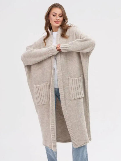 Open Front Long Sleeve Cardigan