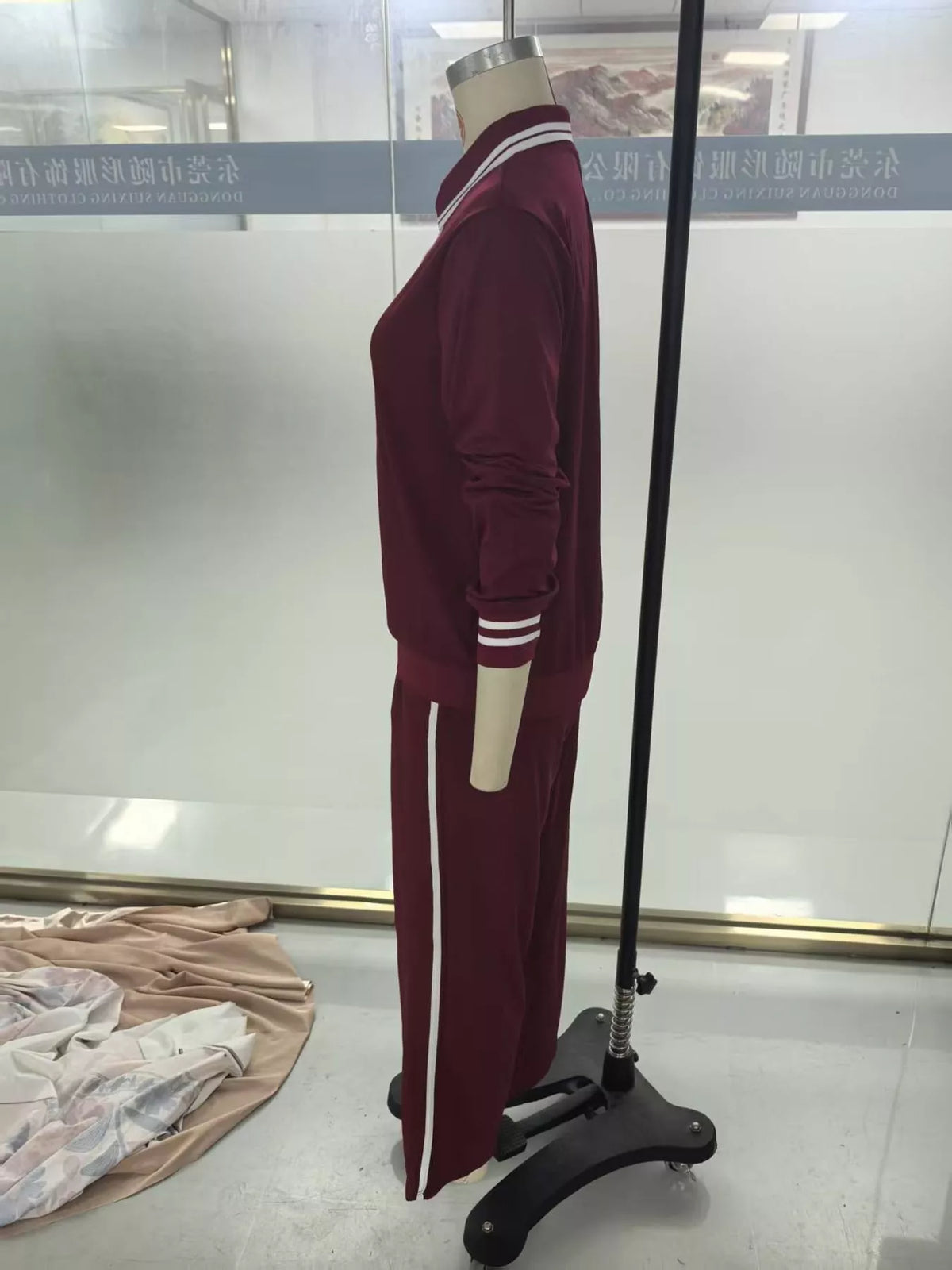 Striped half-zip set, view 12
