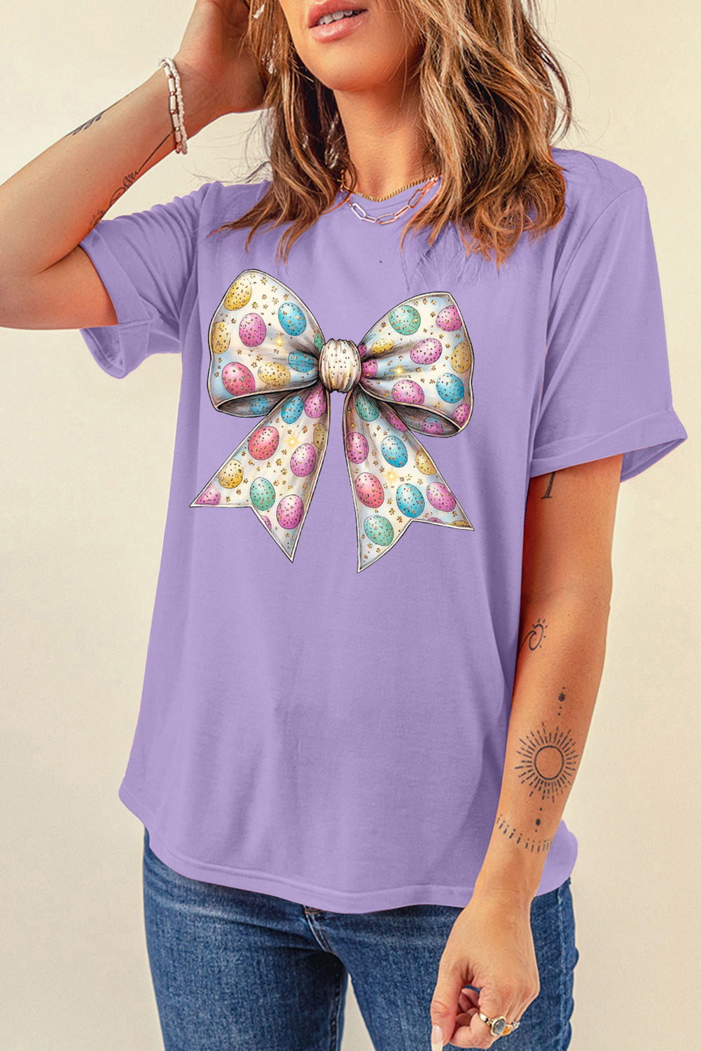 Bow Graphic Short Sleeve T-Shirt