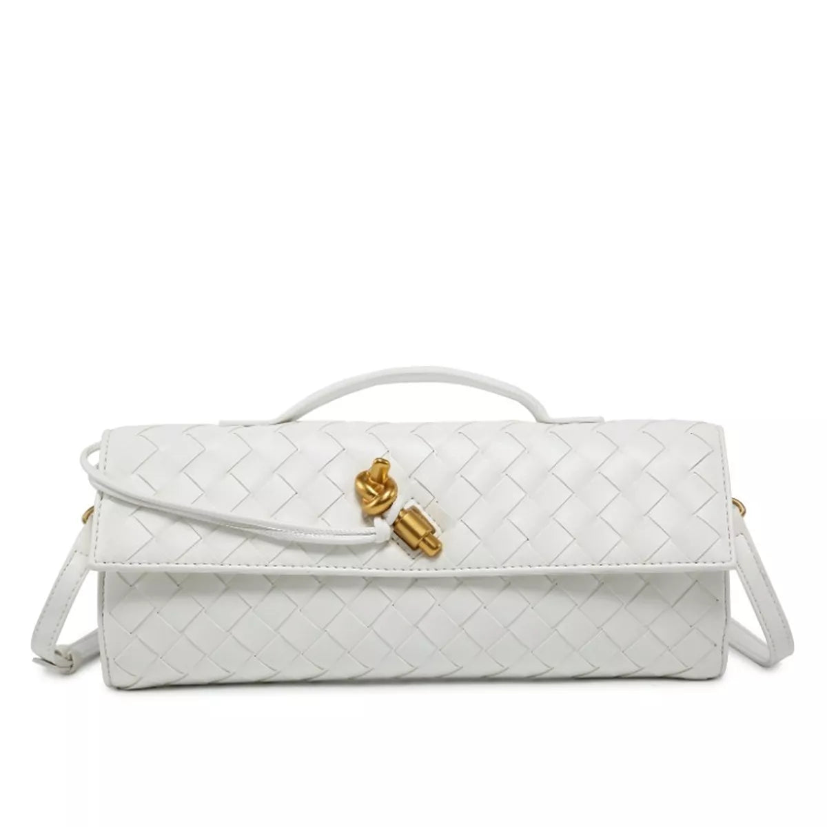 Woven Leather Wristlet