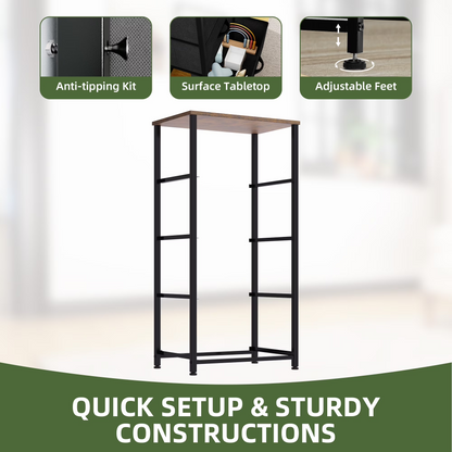 4 Drawer Dresser with Durable Steel Frame & Handles