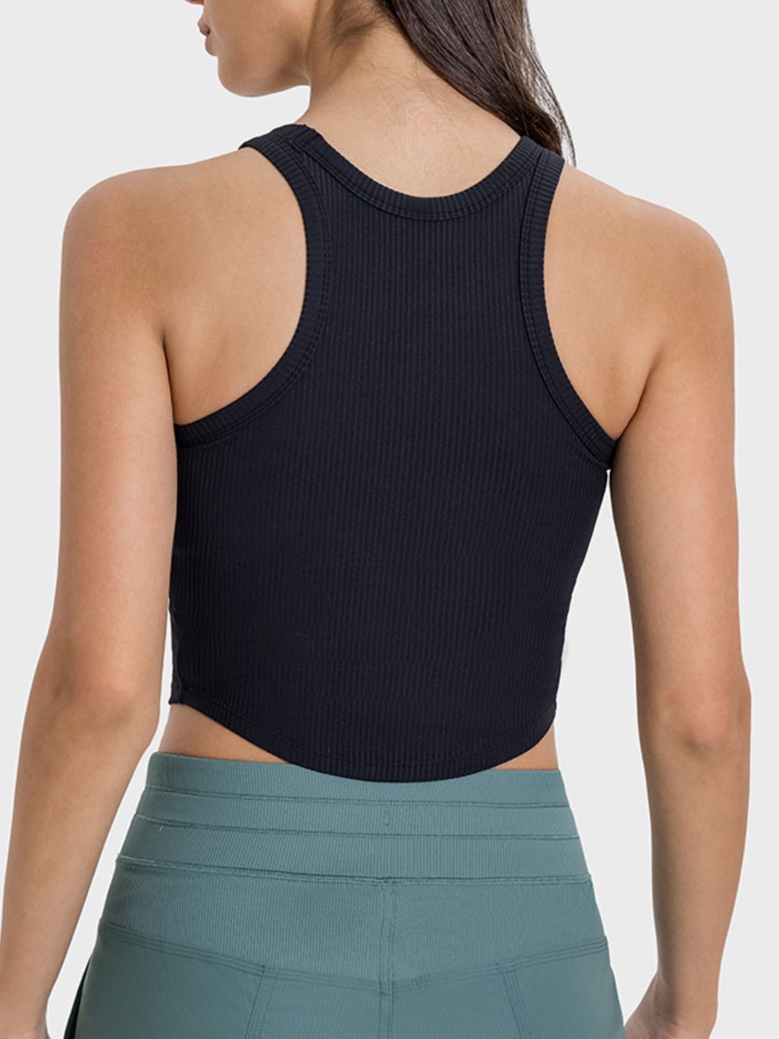 Round Neck Racerback Active Tank - MONLANE