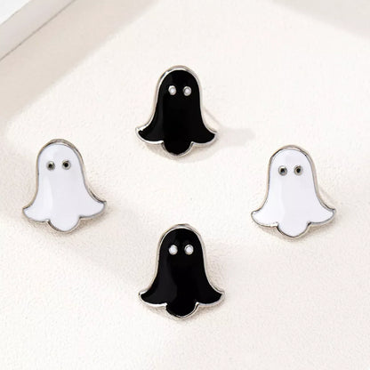 2 Pair Halloween Ghost Stud Earrings