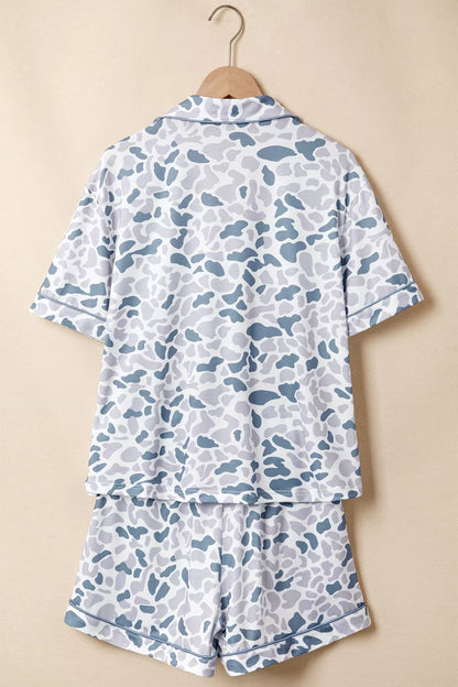 Camouflage Print Pajama Set