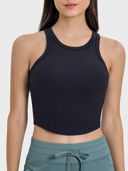 Round Neck Racerback Active Tank - MONLANE