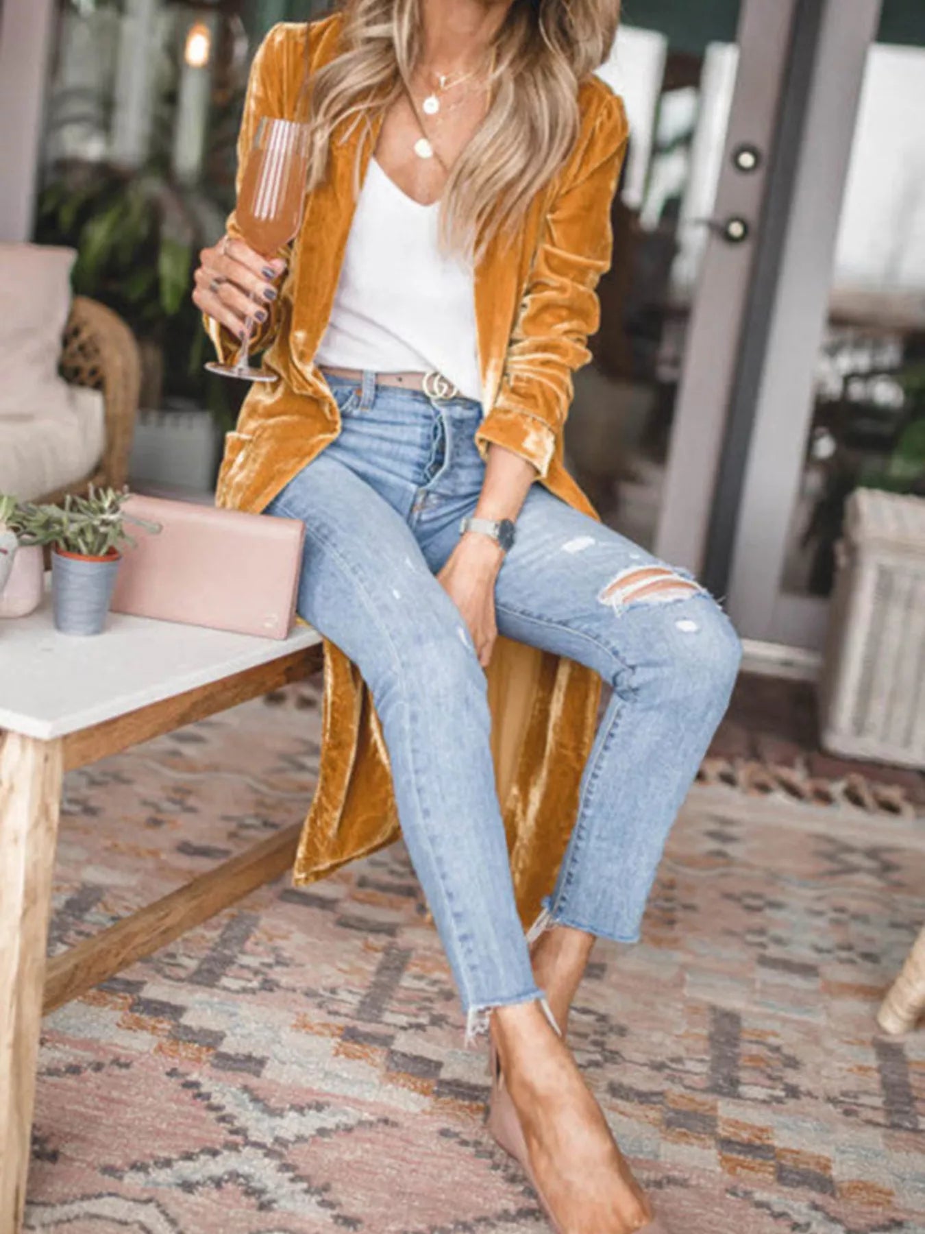 Long Sleeve Longline Cardigan