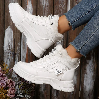 High-Top Platform Chunky Sneaker Boots