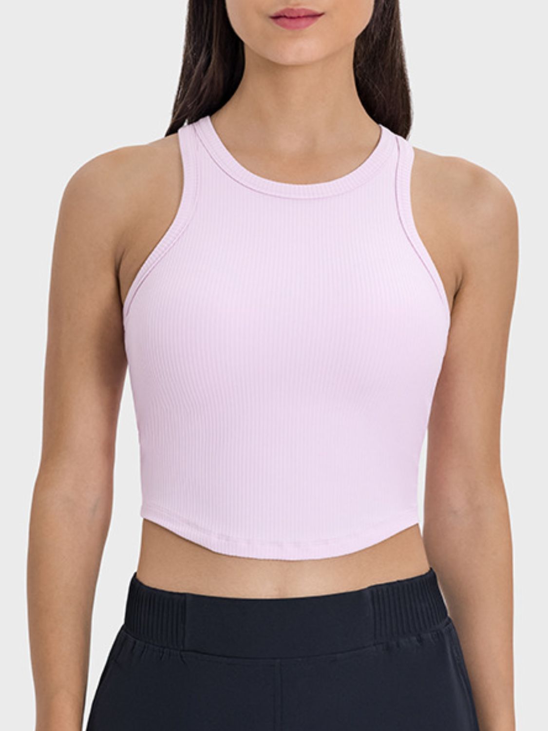 Round Neck Racerback Active Tank - MONLANE