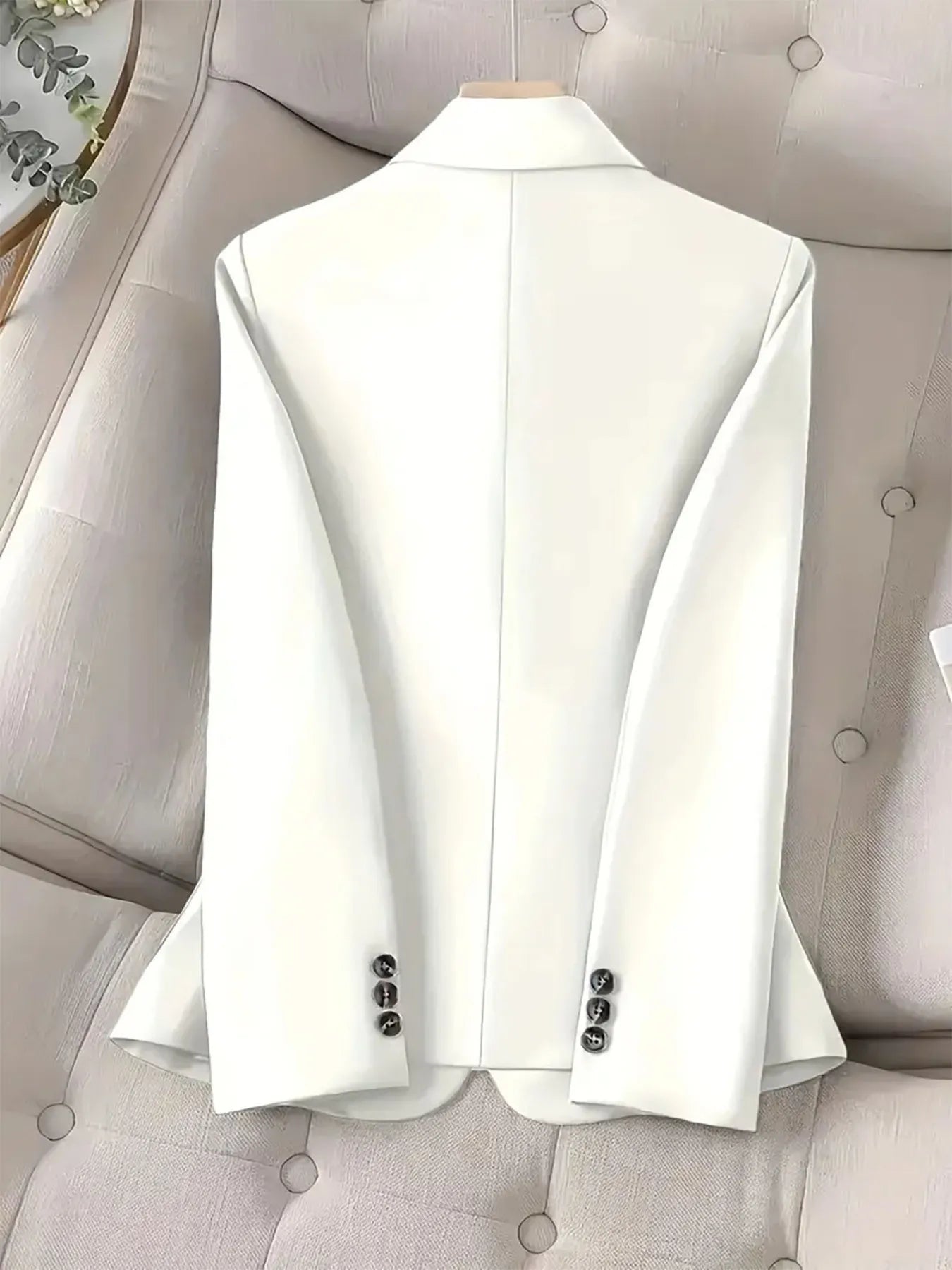 One-Button Blazer with Pockets