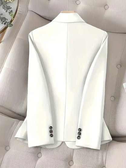 One-Button Blazer with Pockets