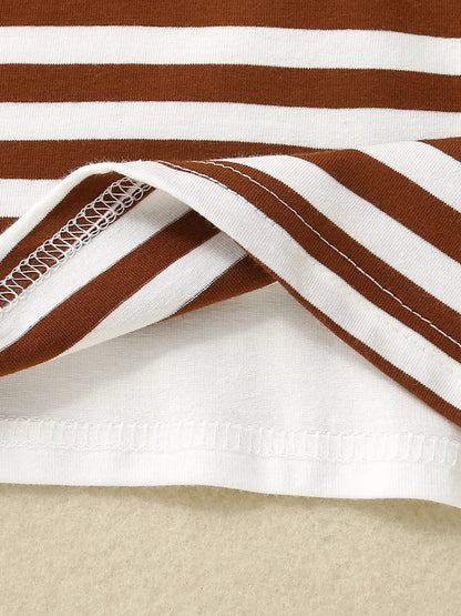 Children's Striped T-shirt and Shorts Set