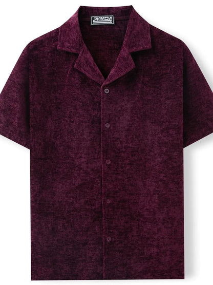 Men's Plus Size Button Down Short Sleeve Shirt