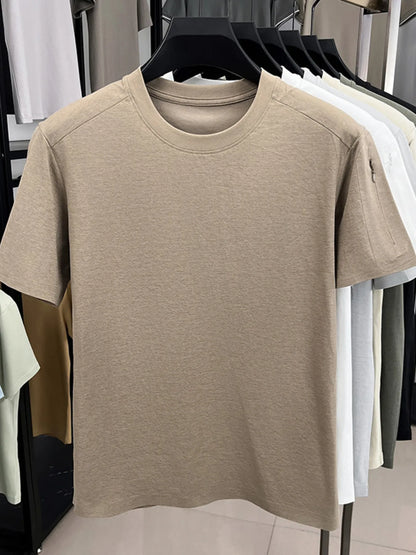 Plus Size Men's Round Neck T-Shirt
