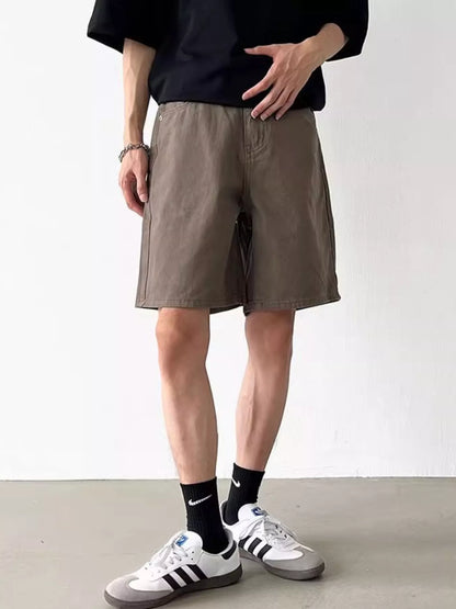 Men's Full Size Elastic Waistband Shorts