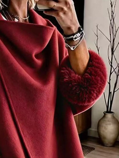 Faux fur cuff jacket, view 18