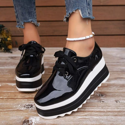 Lace Up Platform Sneakers
